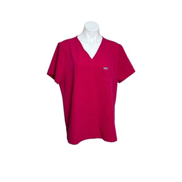 Figs technical collection scrubs uniform size XXL pink top plus size - Picture 1 of 3